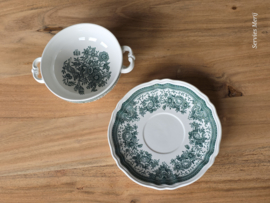 Villeroy en Boch Fasan groen Soepkom met schotel