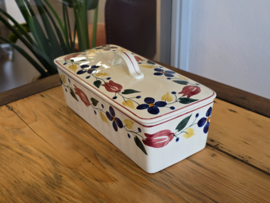 Verkocht = Boerenbont 417 Societe Ceramique Cakedoos