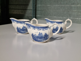 Villeroy en Boch Burgenland blauw set 3x Schenkkannetje 0,3 liter