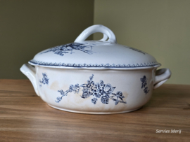 Meibloem Petrus Regout Dekschaal Terrine (hoekig model)