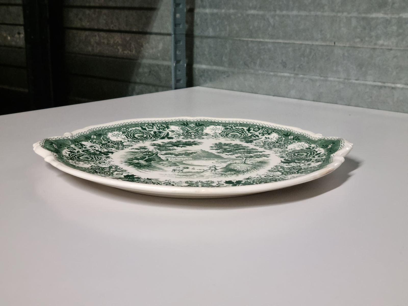Villeroy en Boch Burgenland groen Serveerschaal Gebakschaal 28 cm
