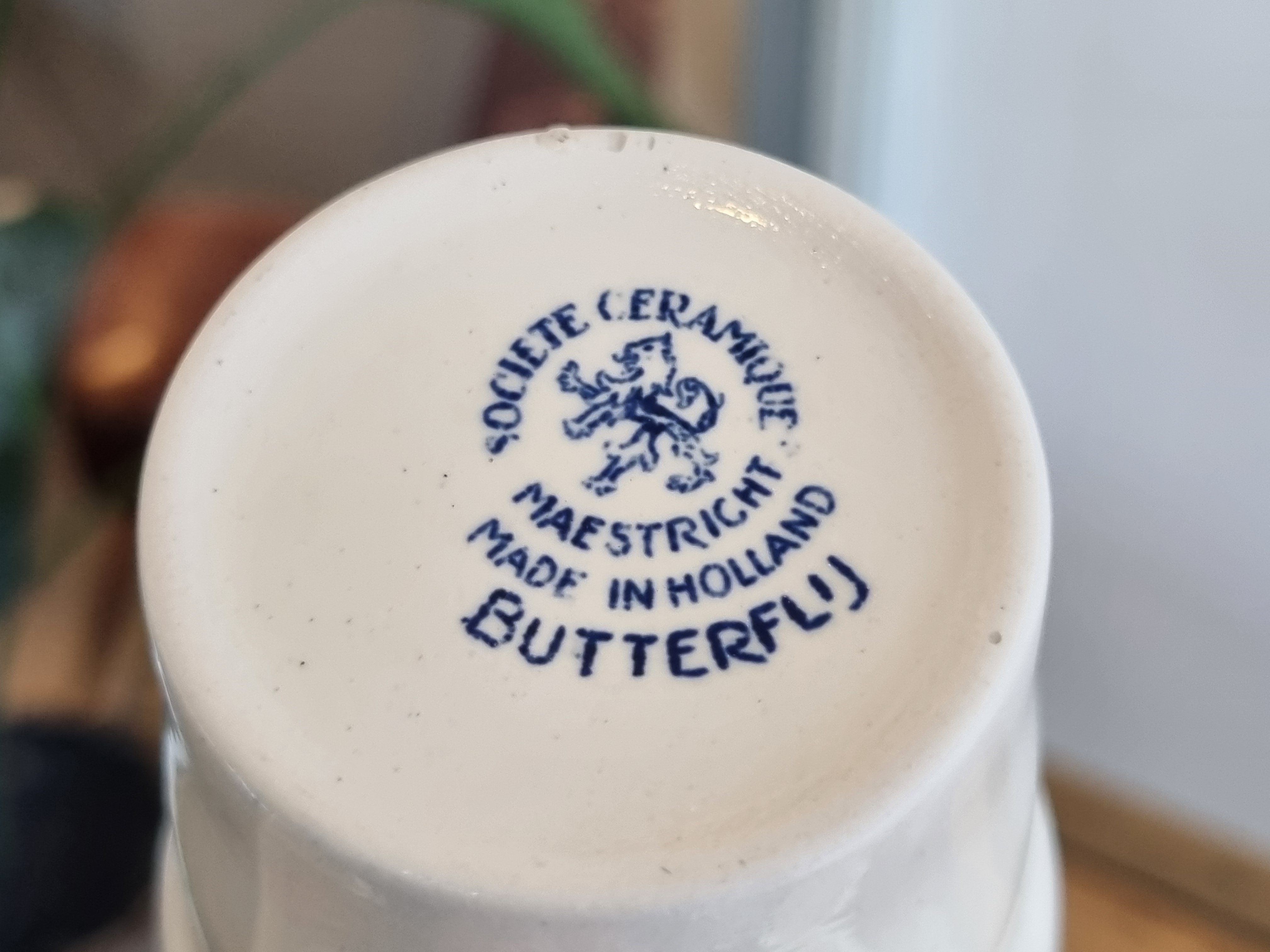 Societe Ceramique Butterflij beker mok