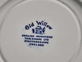 Engels blauw Old Willow Ontbijtbordje 20 cm
