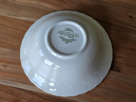 Engels groen Myott The Brook hoge ronde schaal 21 cm