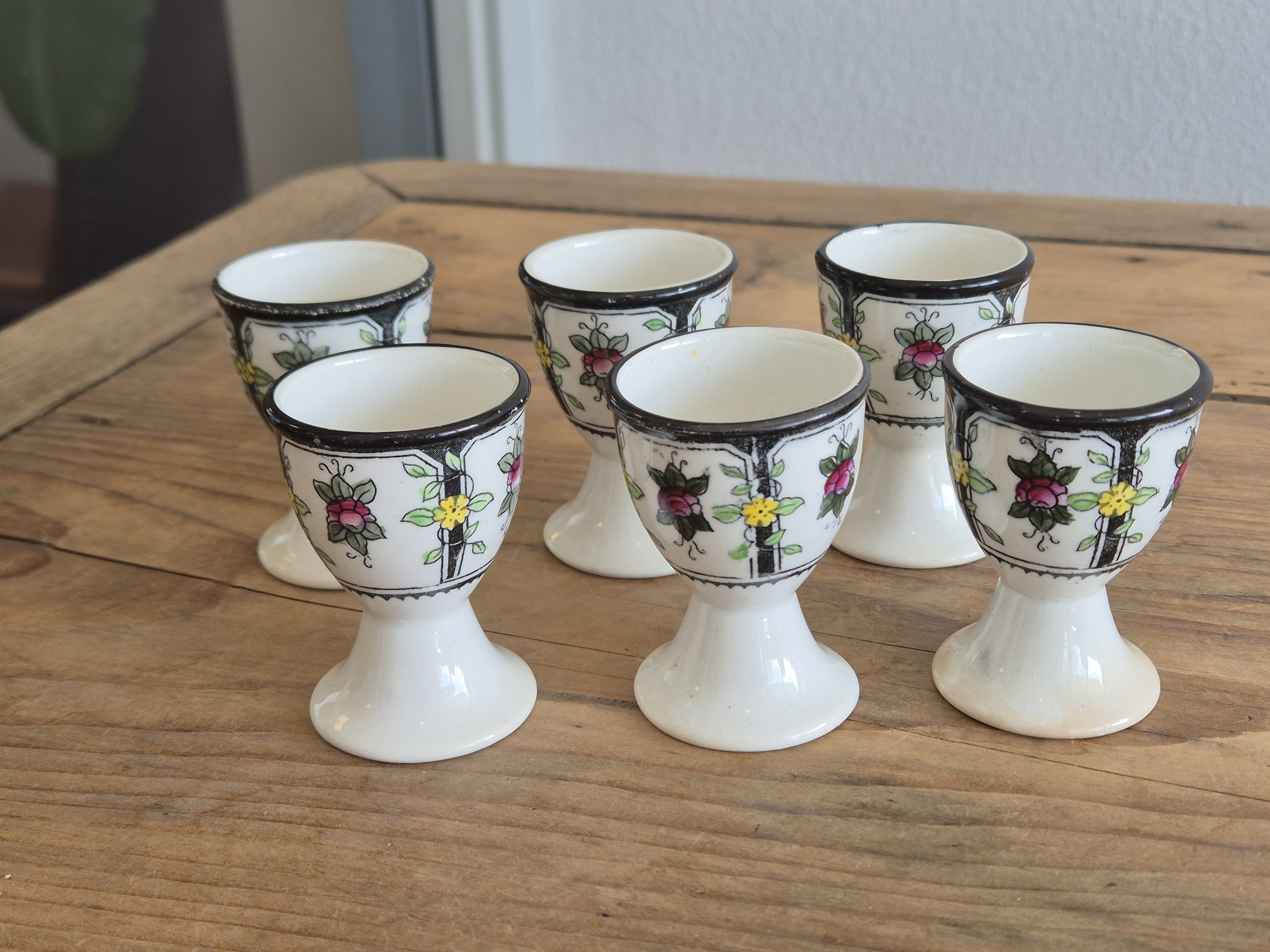 Petrus Regout Modest Set 6x Eierdopje