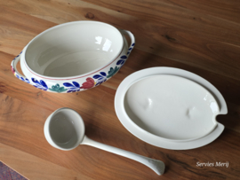 Oud Boerenbont Societe Ceramique 483a dekschaal soepterrine Renee
