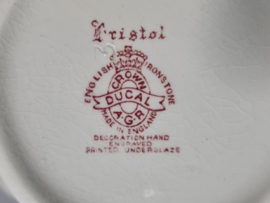 Engels rood Crown Ducal Bristol Koffiepot 18 cm