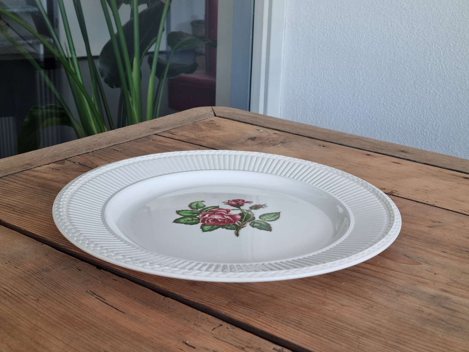 Wedgwood Moss Rose gebakstel 8 personen