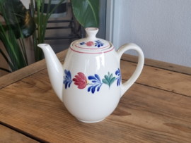 Oud Boerenbont Regout Koffiepot model Utrecht 1 liter