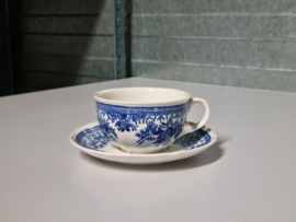 Villeroy en Boch Fasan blauw thee kop en schotel