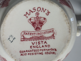 Engels Mason's Vista rood set 2x grote chocolademokken