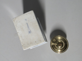 Zwiebelmuster Huttensteinach rechthoekig Vaasje met deksel