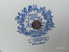 Engels Ridgway Windsor blauw Etagere 3-laags