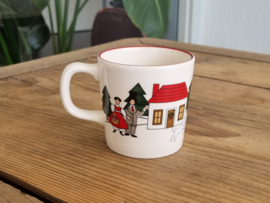 Engels Mason's Christmas Village 1983 Kerstservies Beker met oor