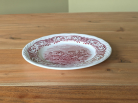 Engels rood Grindley Scenes After Constable ontbijtbord 20 cm