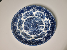 Engels blauw Grindley Country Inns plat dinerbord 25,5 cm