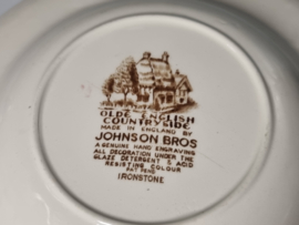 Engels bruin Johnson Bros Olde English Countryside Diep Pasta Bord 22 cm