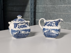 Engels blauw Enoch Wedgwood Royal Homes of Britain Roomstel