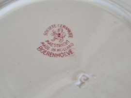 Boerenhoeve Rood Societe Ceramique Ontbijtbordje (creme)