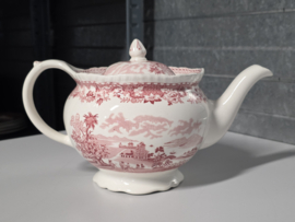 Engels rood Woods Burslem England Seaforth theepot 12 cm