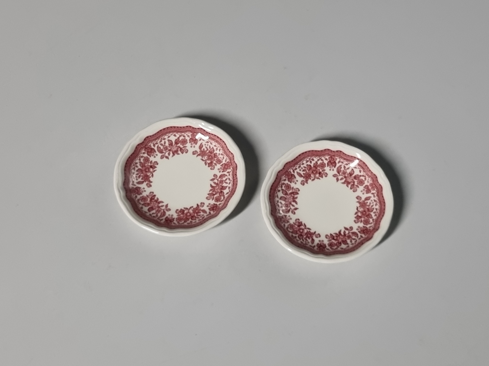 Villeroy en Boch Fasan rood set 2x Theezakjeslegger 7,5 cm