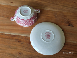 Engels roodWood & Sons Woods Ware English Scenery soepkom met schotel