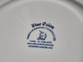 Engels blauw Enoch Wedgwood Blue Onion plat dinerbord 25 cm