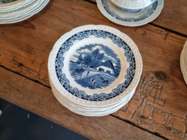 Boerenhoeve blauw Societe Ceramique Eetservies 8-pers.
