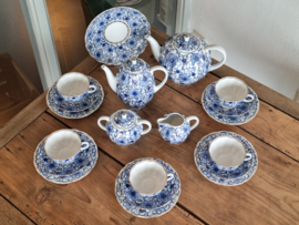 Lomonosov blauw Imperial Theeservies 5-persoons