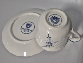 Alt Vieux Luxembourg Koffie kop en schotel ø 7 cm (blauw stempel)