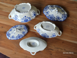 Boch BFK decor Dordrecht blauw schalenset 3 delig