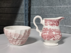Engels rood Myott Tonquin roomstel