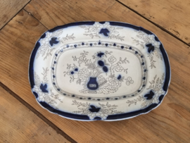 Petrus Regout Wellington decor Persian rechthoekige schaal 29 cm