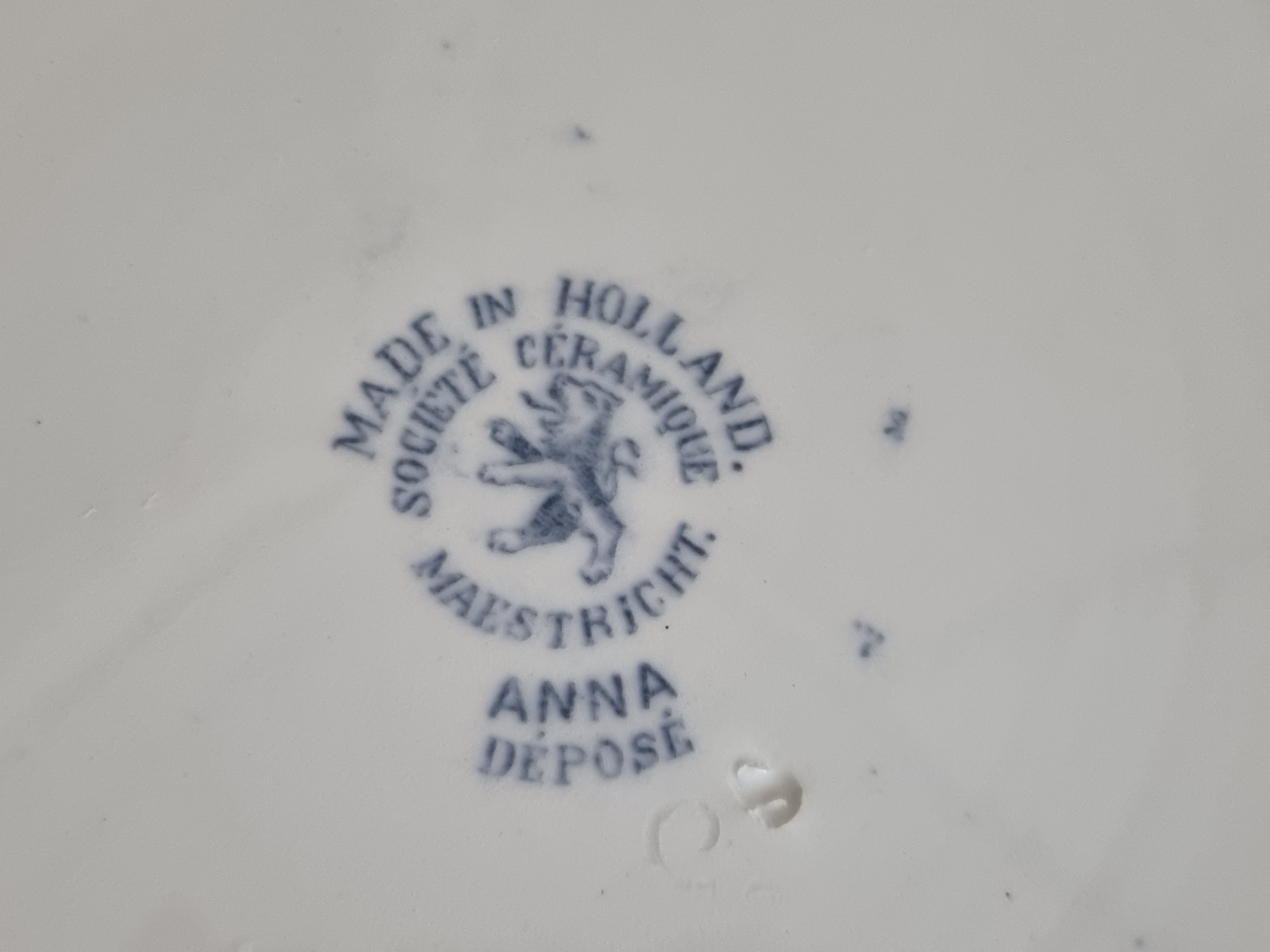 Societe Ceramique decor Anna grijs plat dinerbord 23,5 cm