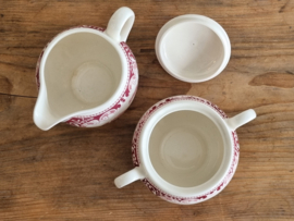 Regout Castillo Old England rood Koffieservies Theeservies 4-pers.