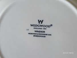 Wedgwood Windsor bord met parelrand én ribbel 18,5 cm
