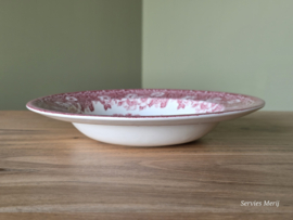 Engels rood English Ironstone Tableware EIT diep bord 22 cm (hooiwagen)
