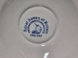 Engels blauw Enoch Wedgwood Royal Homes Of Britain kop en schotel