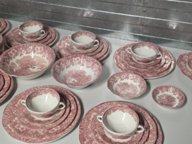 Engels rood Enoch Wedgwood Woodland set 8 personen 53 delen