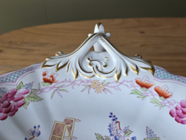 Petrus Regout Portici tazza, hoge schaal op voet met zeldzame oren (model Wellington)