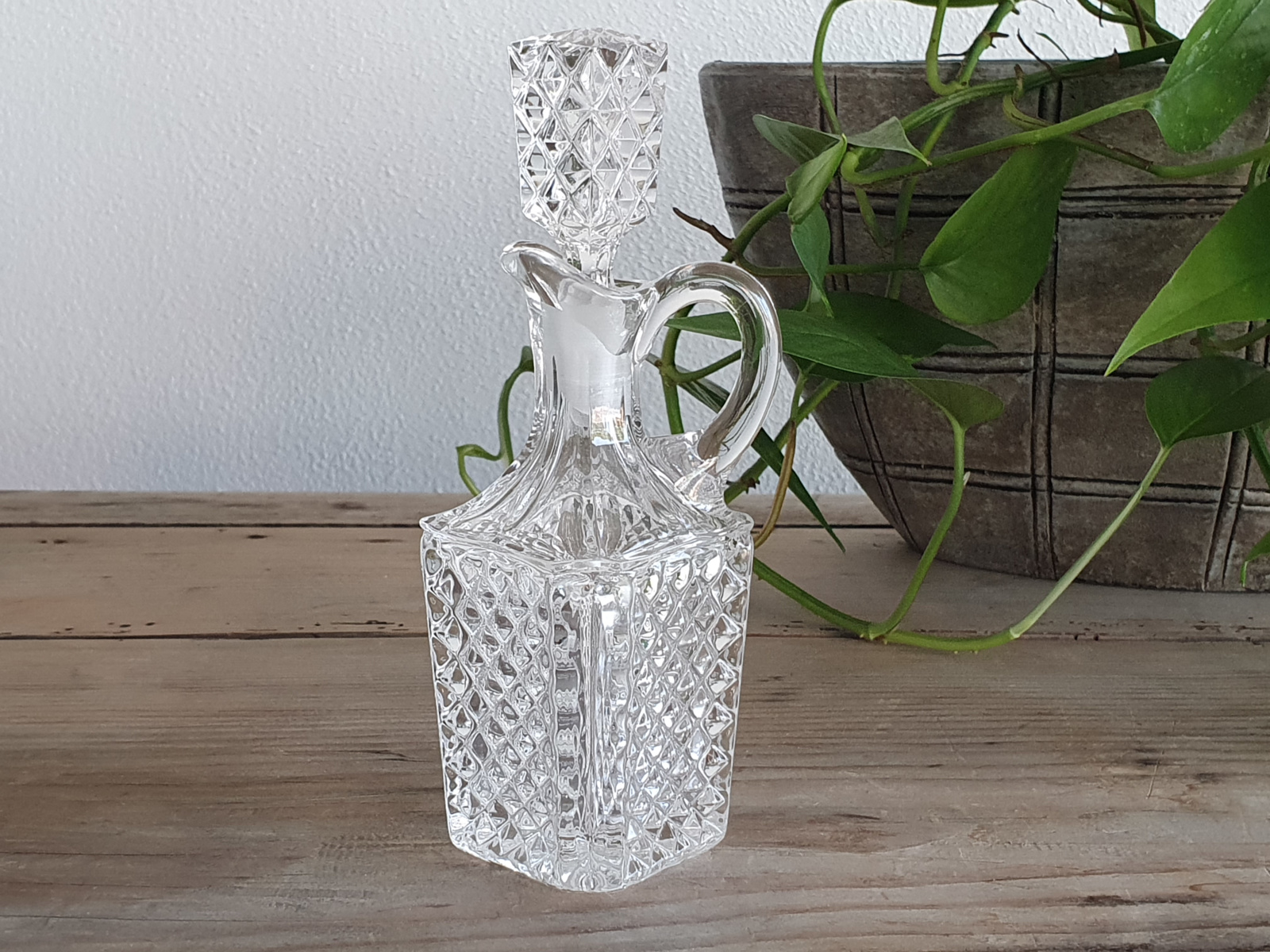 Glas Vintage set 4x kleine Karaf
