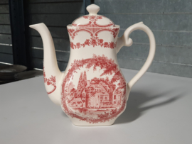 Engels rood Staffordshire Koffie-Theepot