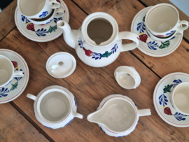 Boerenbont Boch Koffieservies model Zeeland 8 personen (groene stempel)
