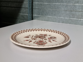 Engels bruin Johnson Bros Jamestown Old Granite bord 25,5 cm
