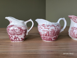 Engels rood Set 4x mix & match kannetje