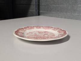 Engels rood Historical Ports Ontbijtbordje 20 cm