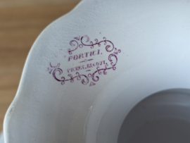 Petrus Regout Portici hoge ronde schaal op voet 26,5 cm