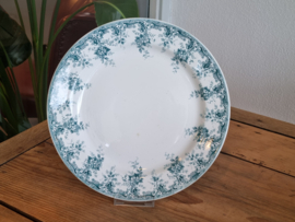 Societe Ceramique Andree petrol Serveerbord Pannenkoekenbord 27,5 cm