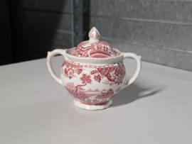 Engels rood Woods Burslem England Seaforth suikerpot