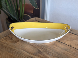 Societe Ceramique Christiania geel Broodschaal